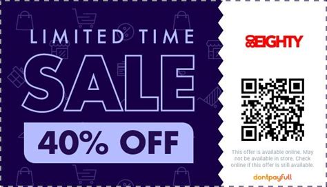 coupon code for 80eighty